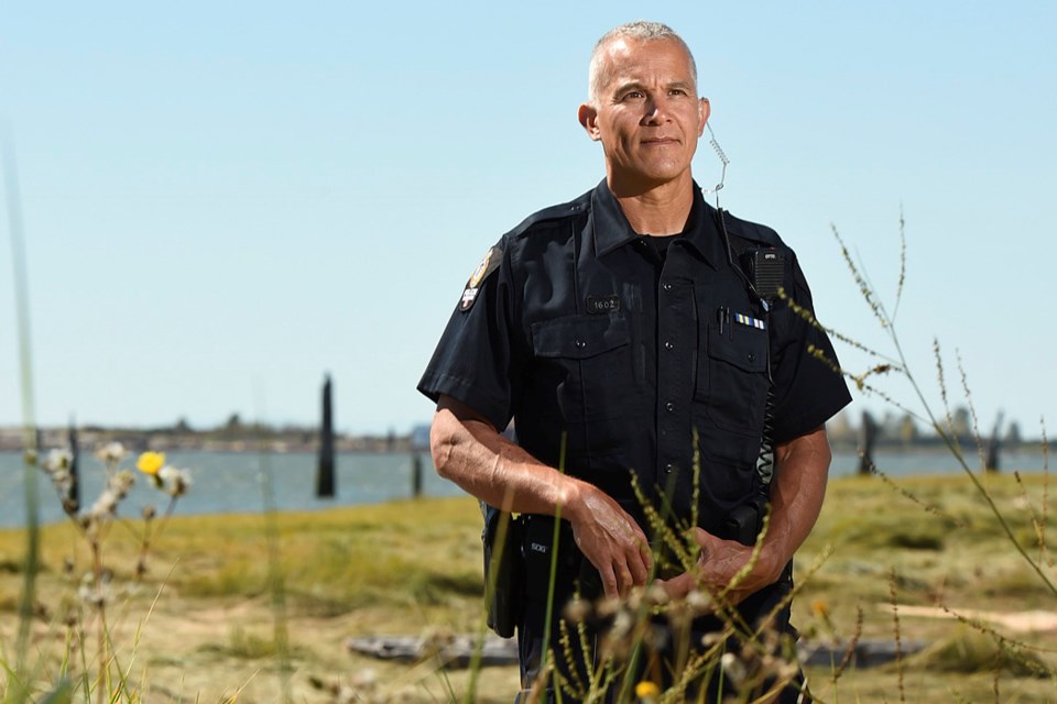 Const. Steve Hanuse of the Namgis First Nation is one of the VPD’s many officers striving to repair a broken relationship with the city’s Aboriginal peoples. Photo Dan Toulgoet