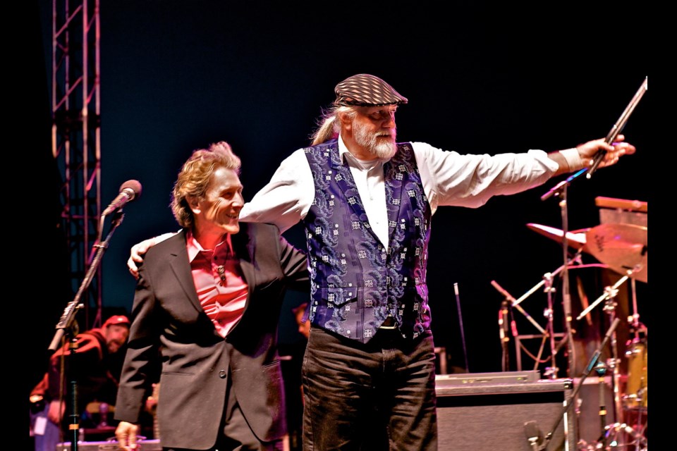 Mick Fleetwood, right, and singer-guitarist Rick Vito of the Mick Fleetwood Blues Band, will hit Victoria with bandmates Lenny Castellanos and Mark Johnstone on Sunday.