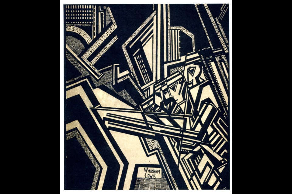 Drawing by Wyndham Lewis from his magazine Blast 2 (1915).