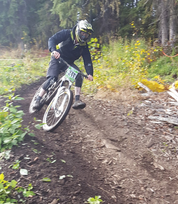 Mountain biker