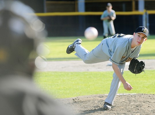 MOUNT Seymour's Cameron Filippone pitches a gem during the Canadian Little League Championships held at North Vancouver's Chris Zuehlke Memorial Park in August.