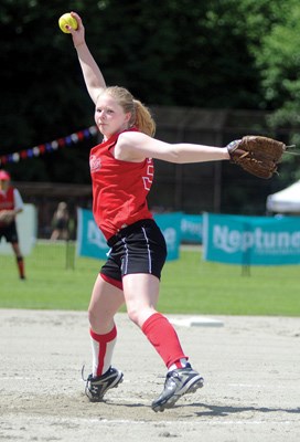 Maddy Jones, pitcher with the North Shore Avalanche.