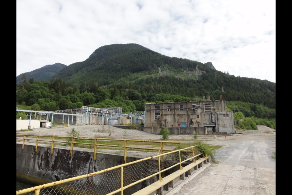 Hydroelectric generating station at the Woodfibre site.