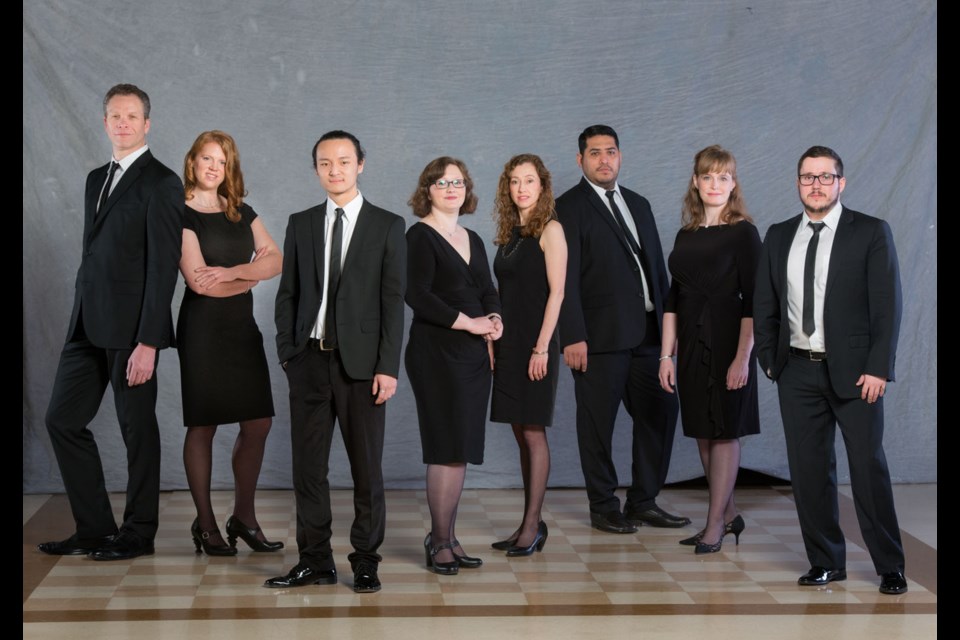musica intima is heading overseas to perform at the Busan International Choral Festival. Two Burnaby singers are in the ensemble: Steve Maddock, at left, and Siri Olesen, fifth from left.