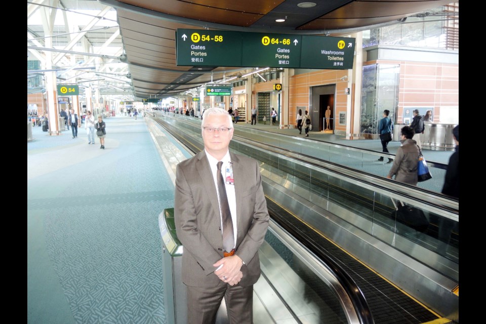 Vancouver Airport Authority’s president and CEO Craig Richmond in the international terminal’s D-pier, where there are plans to extend westward to potentially add nine new gates, as part of the YVR 2037 master plan. The plan is currently at the phase two of discussion and public consultation, with a final open house next week, and is expected to be ratified in 2018.