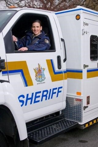 sheriff in truck