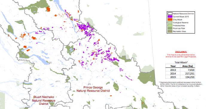 spruce beetle map