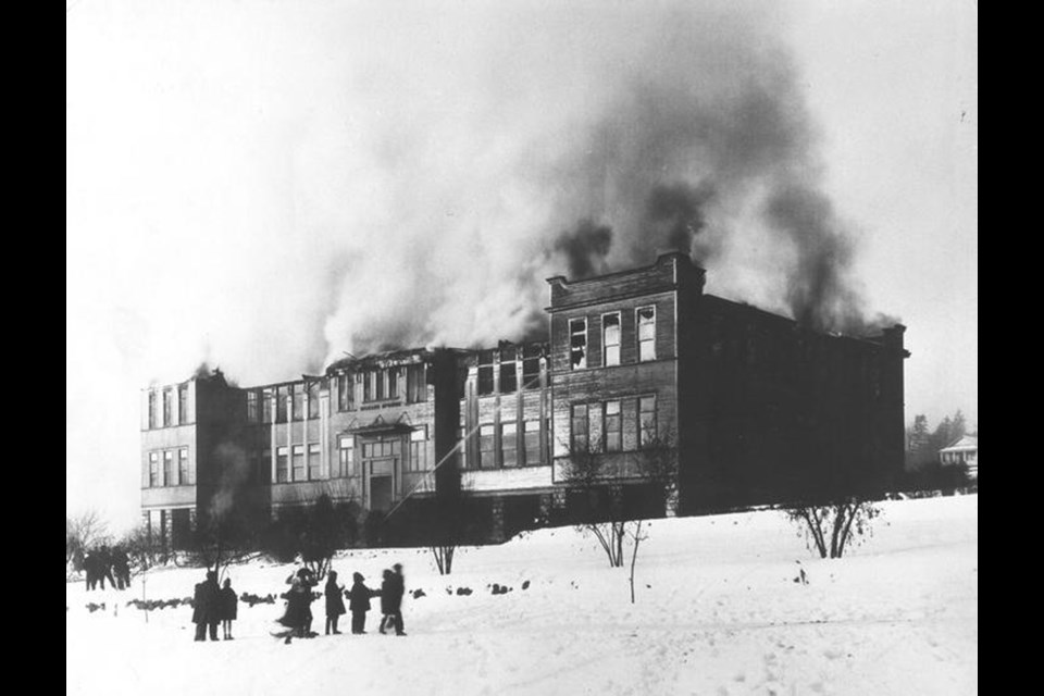 The original Richard McBride School burned down in 1929. No one was killed in the fire, and the school was rebuilt shortly after.