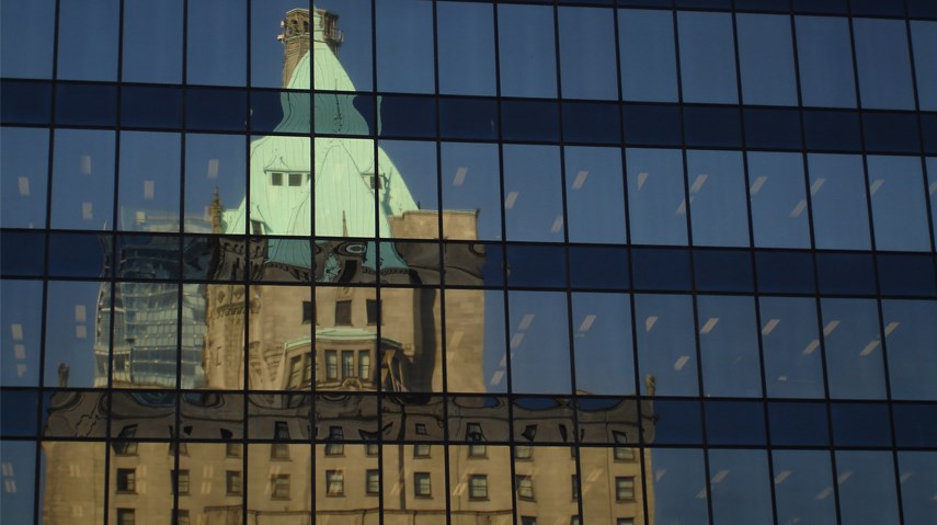 Vancouver Fairmont reflection