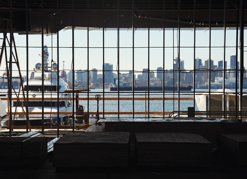 The under-construction Polygon Gallery on the North Vancouver waterfront will be the future home of a world-class photography gallery. The views looking out shouldn’t be too bad, either. photo by Cindy Goodman, North Shore News