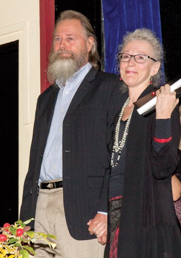 Dan and Bronia Kingsbury received a standing ovation when they accepted the award for environmental protection and enhancement on behalf of their son Daniel Kingsbury.