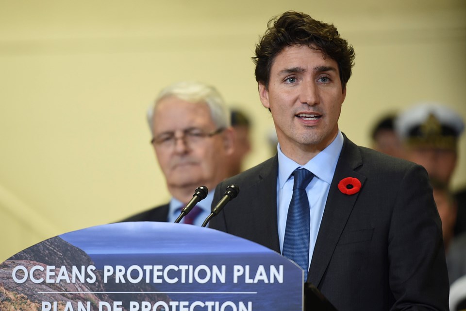 Prime Minister Justin Trudeau promised a "world-class" marine protection plan. Nelson Bennett
