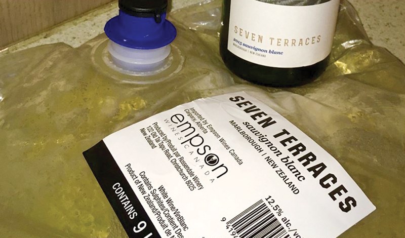 bag of wine