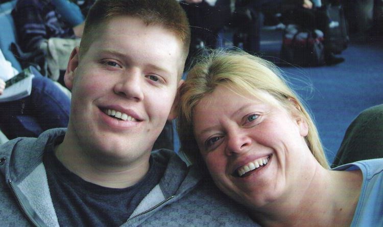 Colleen Fitzpatrick shares a moment with her son Darren in this 2007 family photo.