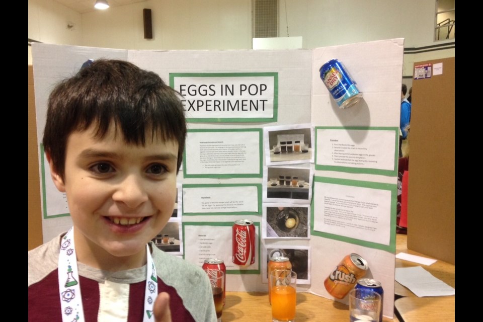 What kind of soft drink destroys an egg the quickest? Noam discovered that Orange Crush does the job best.