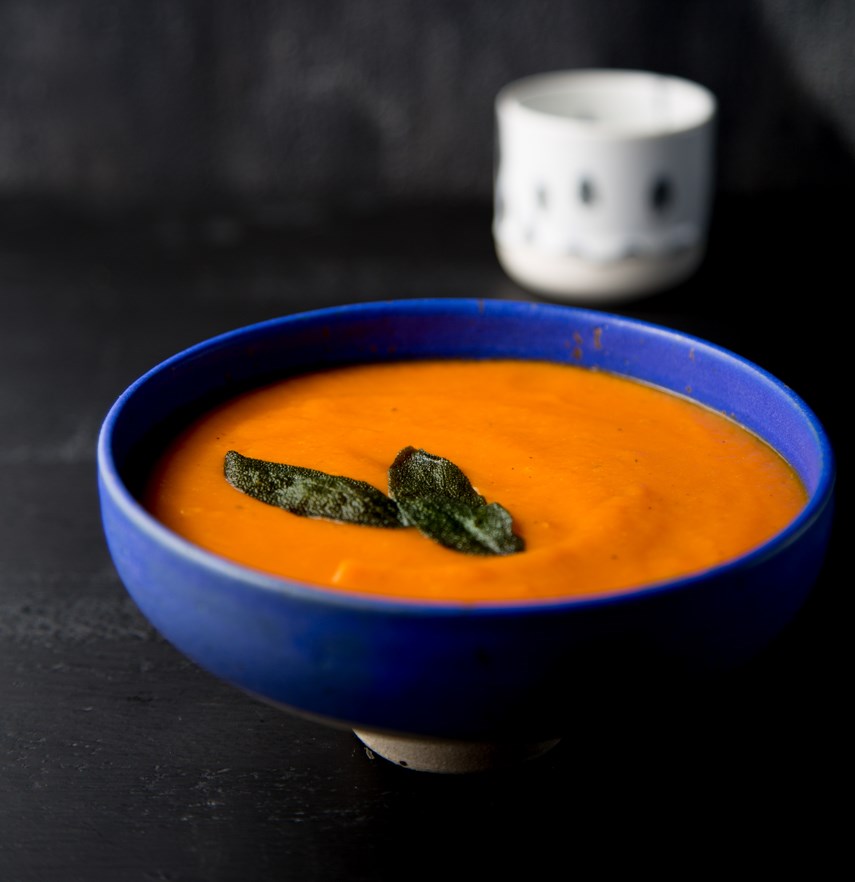 THE FOOD GAYS - Sweet Potato and Roasted Red Pepper Soup