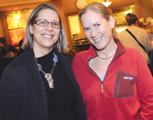 Featured artist Catherine Fields and Nancy Sherpa