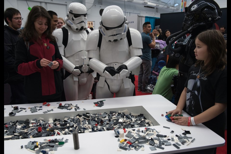 The age-old question of what Stormtroopers do on their break was answered at last weekend’s Fan Expo Vancouver. The answer: play with Star Wars Lego. Read story here.