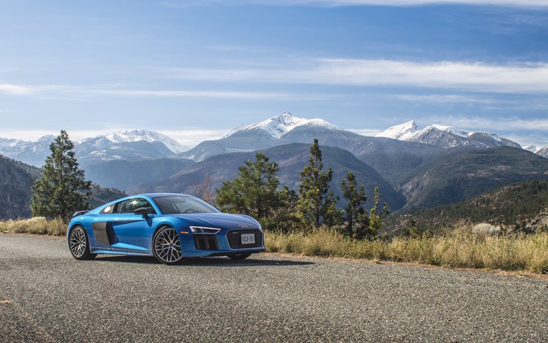 The 2017 Audi R8 looks and drives like a supercar, but also boasts the technology and comfort level to keep you happy while you’re caught in a traffic jam or drving across the country. And that V-10 engine sure does put on a show. The R8 is available at Capilano Audi in the Northshore Auto Mall. photo by Kevin Hill, North Shore News