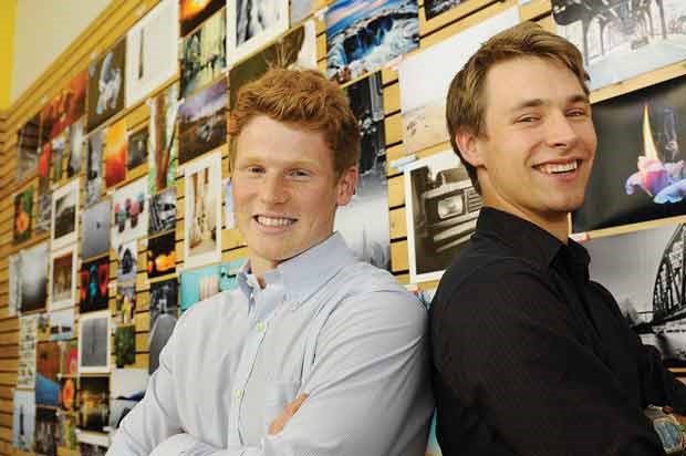 Event organizers Andy White and Leon Kozlov