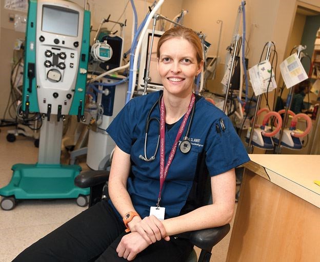 Dr. Marietjie Slabbert, the physician lead for organ transplant in Prince George, pauses for a photo on Monday.