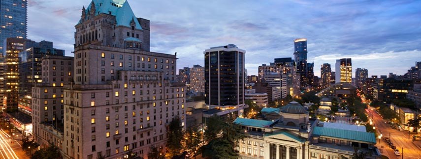 The Fairmont Hotel Vancouver. Vancouver's hotel market has soared over the past year, but skyrocketing land prices are knocking Vancouver out of the top spot. — Fairmont