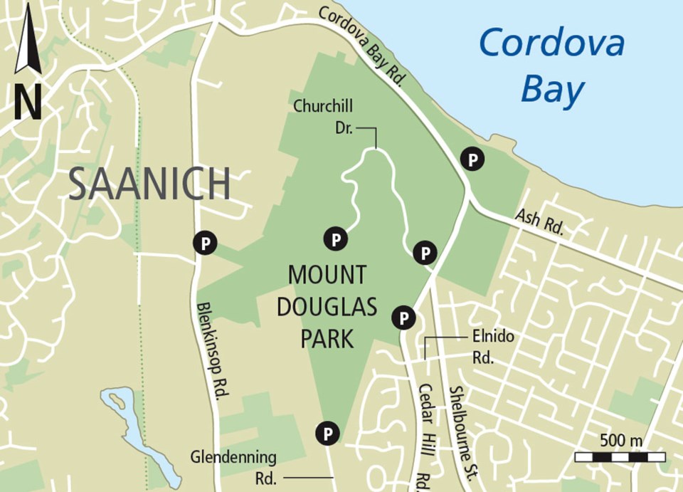 Map - Mount Douglas park