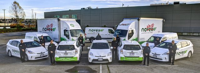 Novex has a fleet of Richmond-based electric vehicles. Photo submitted