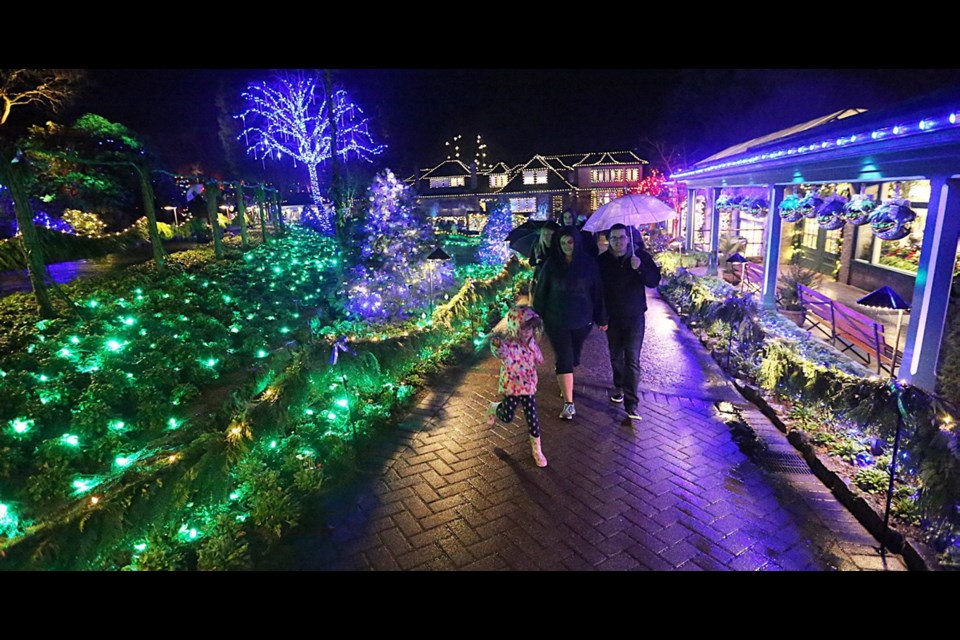 Butchart Gardens Victoria BC Holiday Light Display