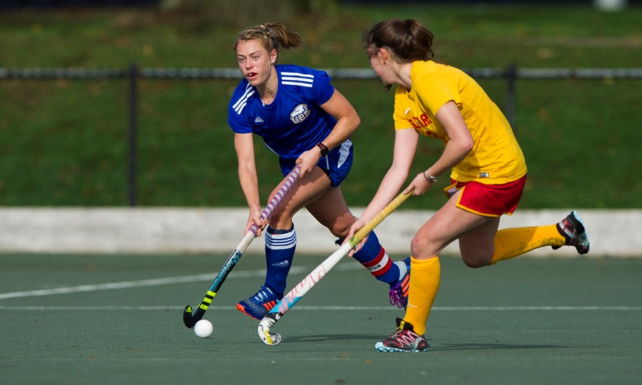 Hannah Haughn leads the attack for the UBC Thunderbirds. photo Rich Lam