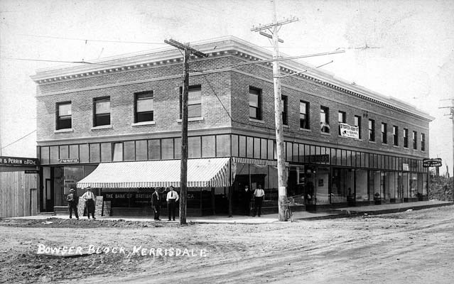 Then: Bowser Block: West 41st and West Boulevard, Kerrisdale, 1913