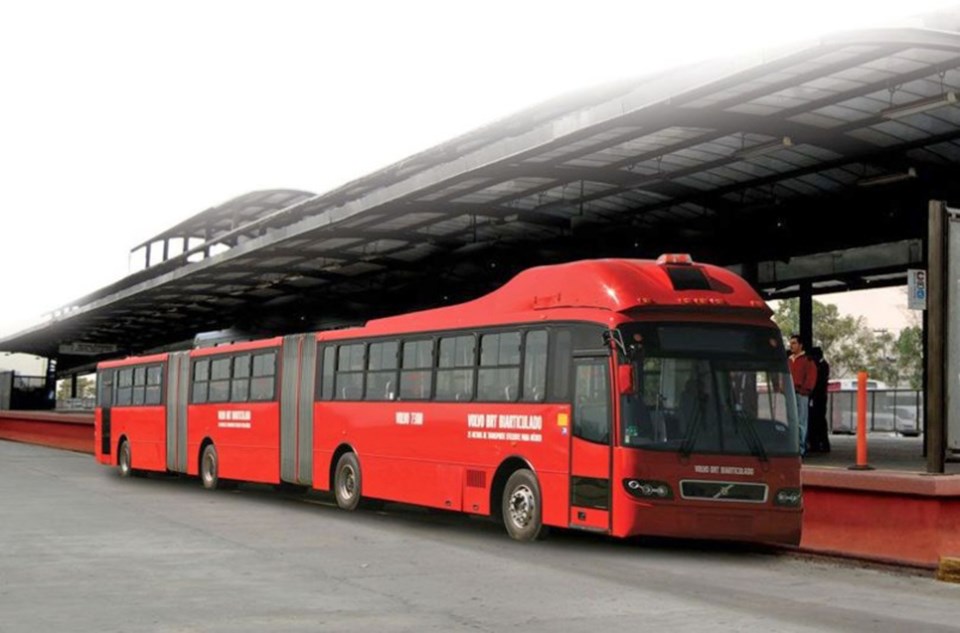 The Gran Artic bus can hold up to 300 passengers. photo by Volvo