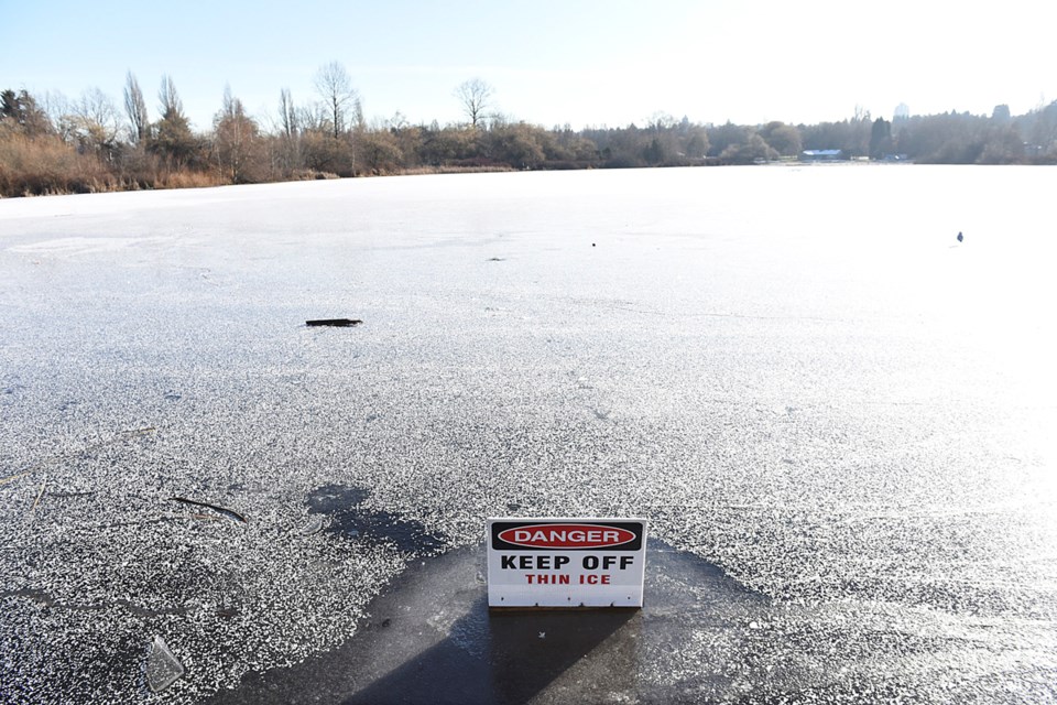 trout lake parks thin ice