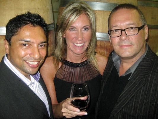 Progressive Housing Society president Irfan Ali, executive director Jaye Robertson and keynote speaker Don Rock marked 30 years of helping the homeless and mentally ill with a wine wingding at Pacific Breeze Urban Winery.