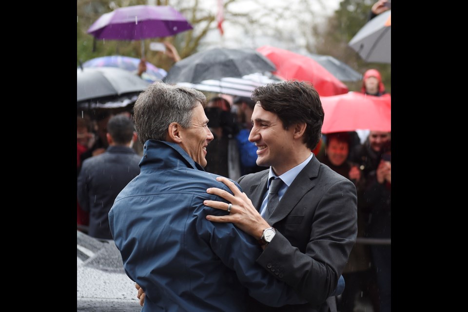 Is the bromance over between these back-slapping leaders of Canada and Vancouver? Peut-etre. More insight can be read into this curious courtship in my annual list of questionable observations made from where I sit at the Courier’s civic affairs desk. Photo Dan Toulgoet