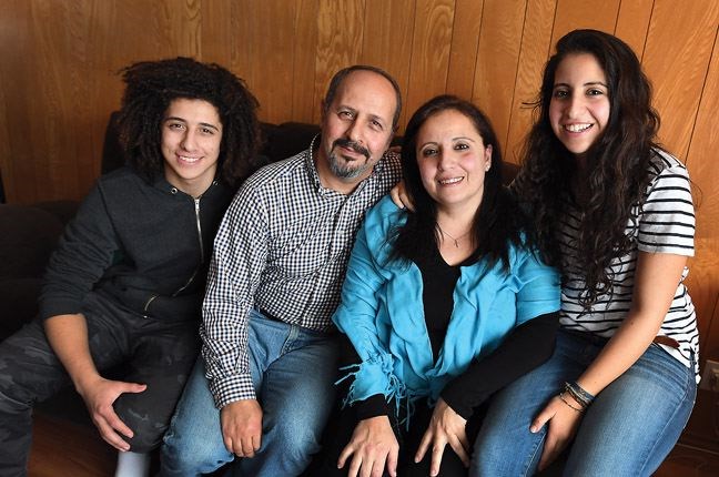 The Tohme family, Barnabas, Nael, Rose and Sara, settled into their home in Prince George 10 months after leaving Syria.