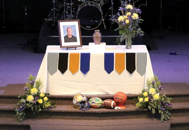 The memorial service for Matt Pearce was held on Jan. 30 at Westwood Mennonite Church. The local teacher, coach and former Winnipeg Blue Bomber was mourned by the city.
