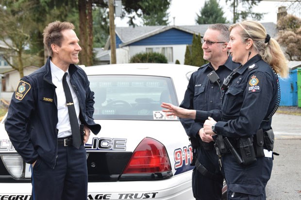 Neil Dubord (left) took over duties as Delta’s police chief in the summer of 2015.