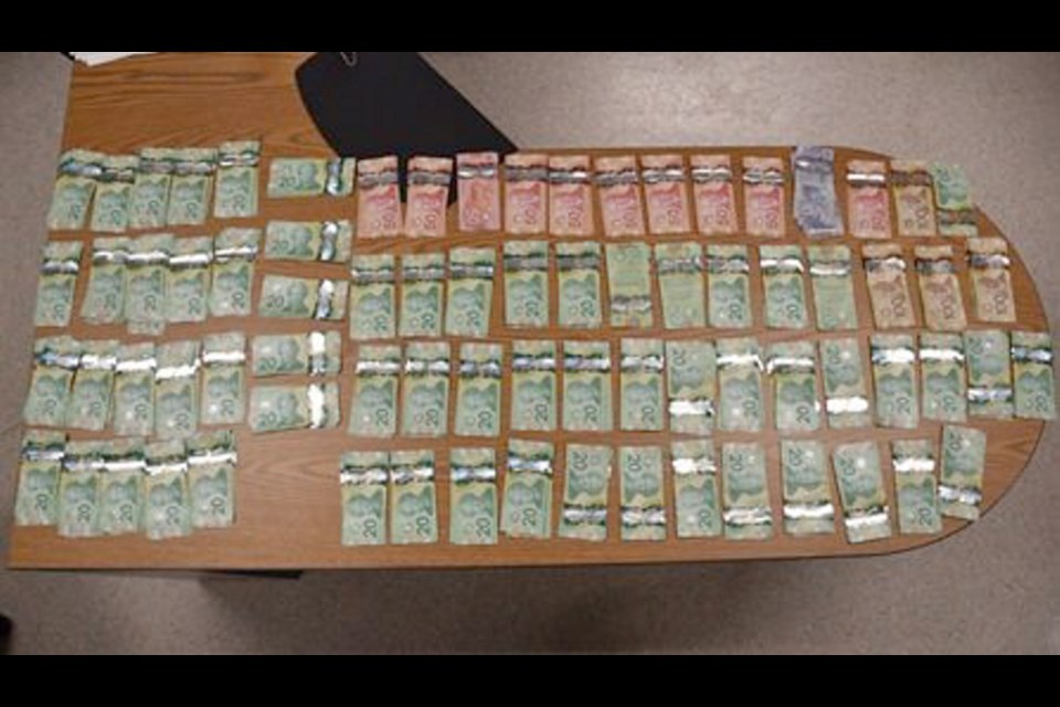 The West Shore RCMP's Crime Reduction Unit seized more than $26,000 in cash during the operation.