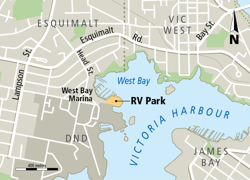 Westbay RV park map