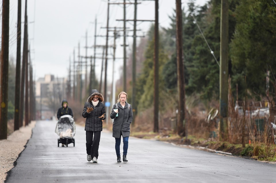 The city is encouraging Vancouverites to use the temporary path along Arbutus Greenway to get a bett