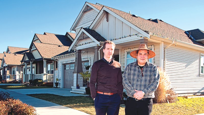 Tsawwassen First Nations chief Bryce Williams (right) and chief administrative officer Tom McCarthy: they don’t see Tsawwassen First Nation opting into the foreign-buyer’s tax on homes anytime soon. | Chung Chow