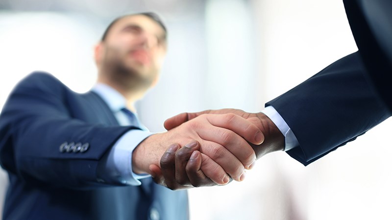 Business handshake