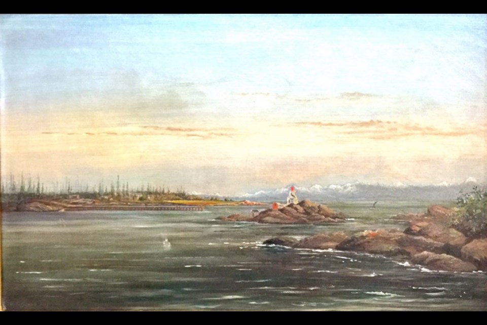 Grafton Tyler Brown, Entrance to Victoria Harbour, oil on canvas. The Legacy Gallery