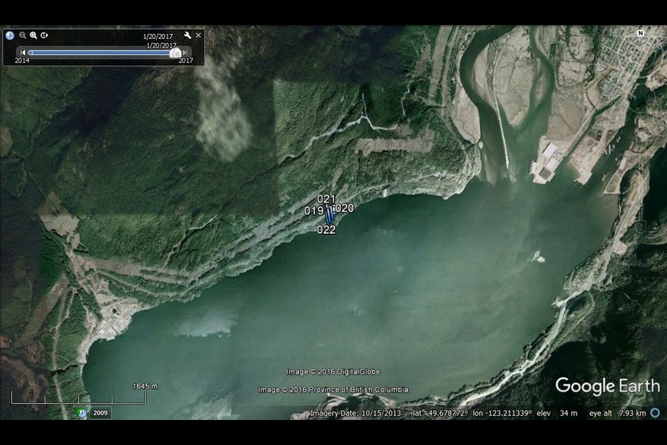 Map of tree cut location.