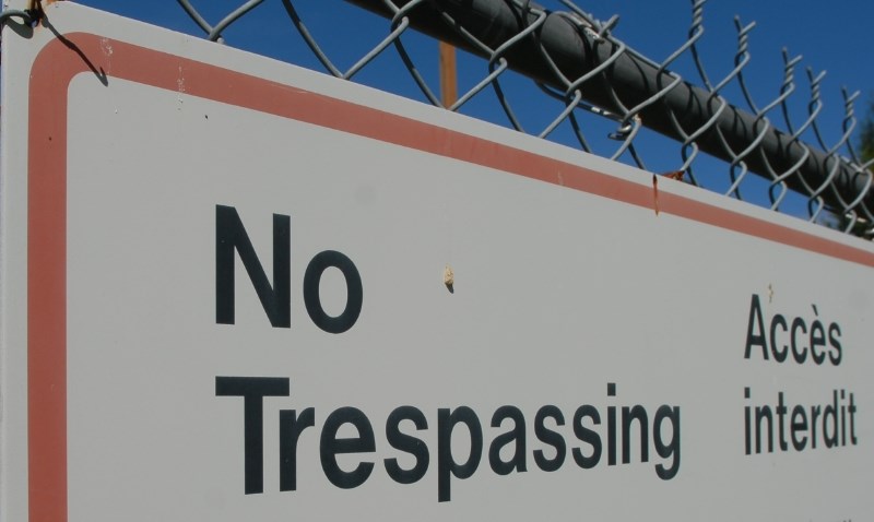 photo - no trespassing sign