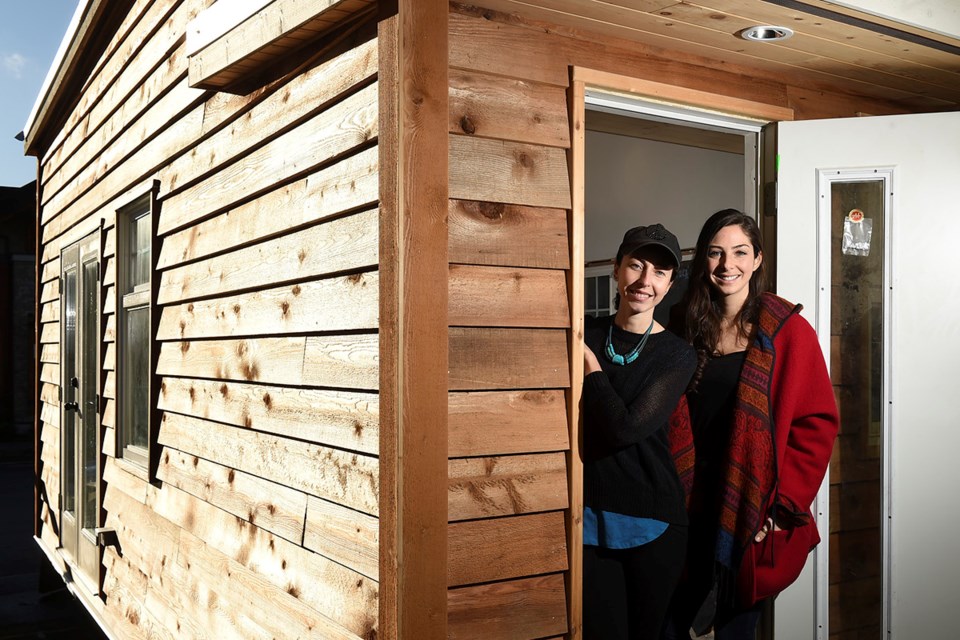 Anastasia Koulalianos and Samantha Gambling have big ideas for tiny houses in Vancouver. Photo Dan T