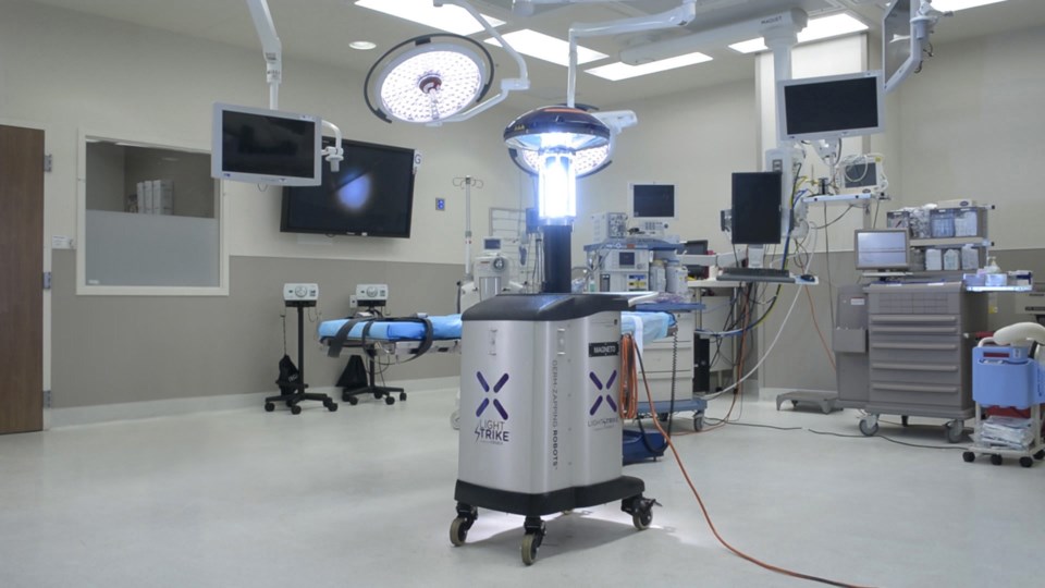 UV robot, Burnaby Hospital