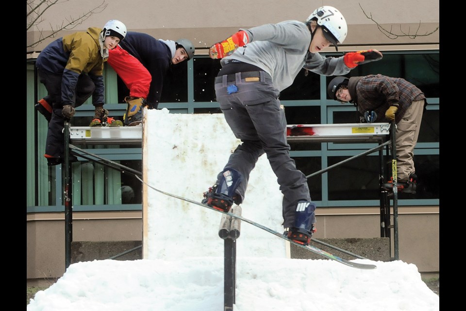 Uncapped Rail Jam. photo Mike Wakefield, North Shore News