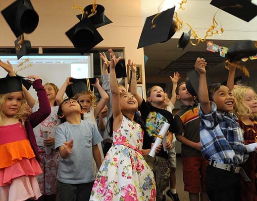 It was time again for Kindergarten graduation at David Livingstone elementary where 40 students from Mrs. Lee's and Mrs. Adam's classes graduated Thursday morning.